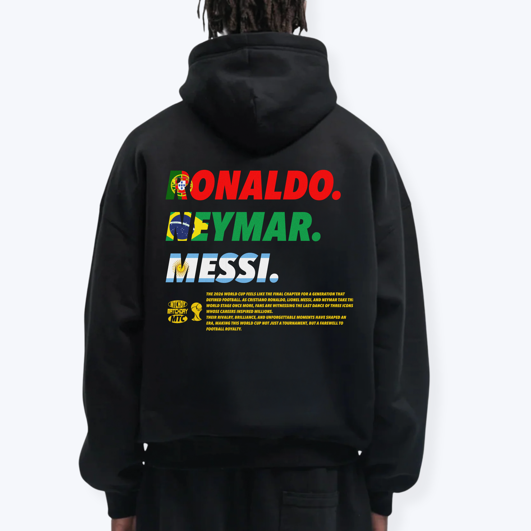RONALDO. NEYMAR. MESSI HOODIE