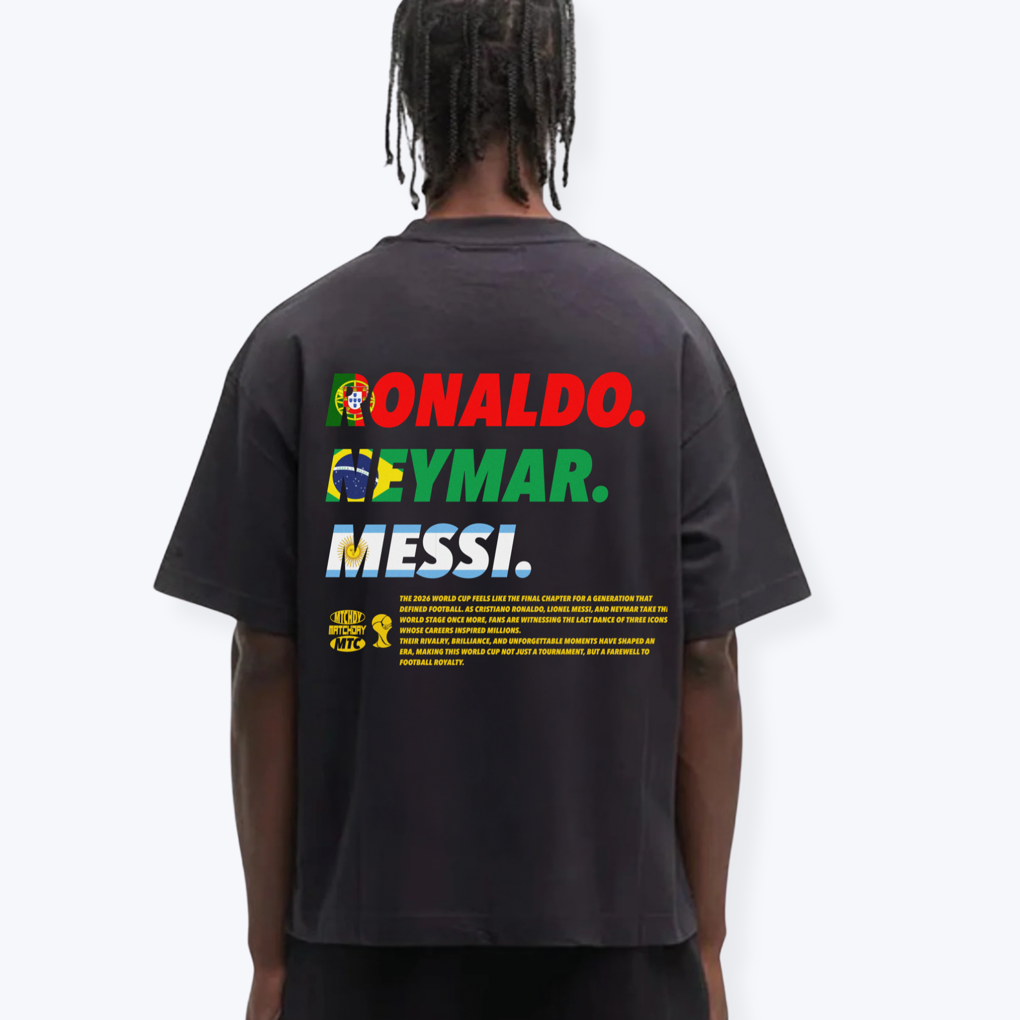 RONALDO. NEYMAR. MESSI SHIRT
