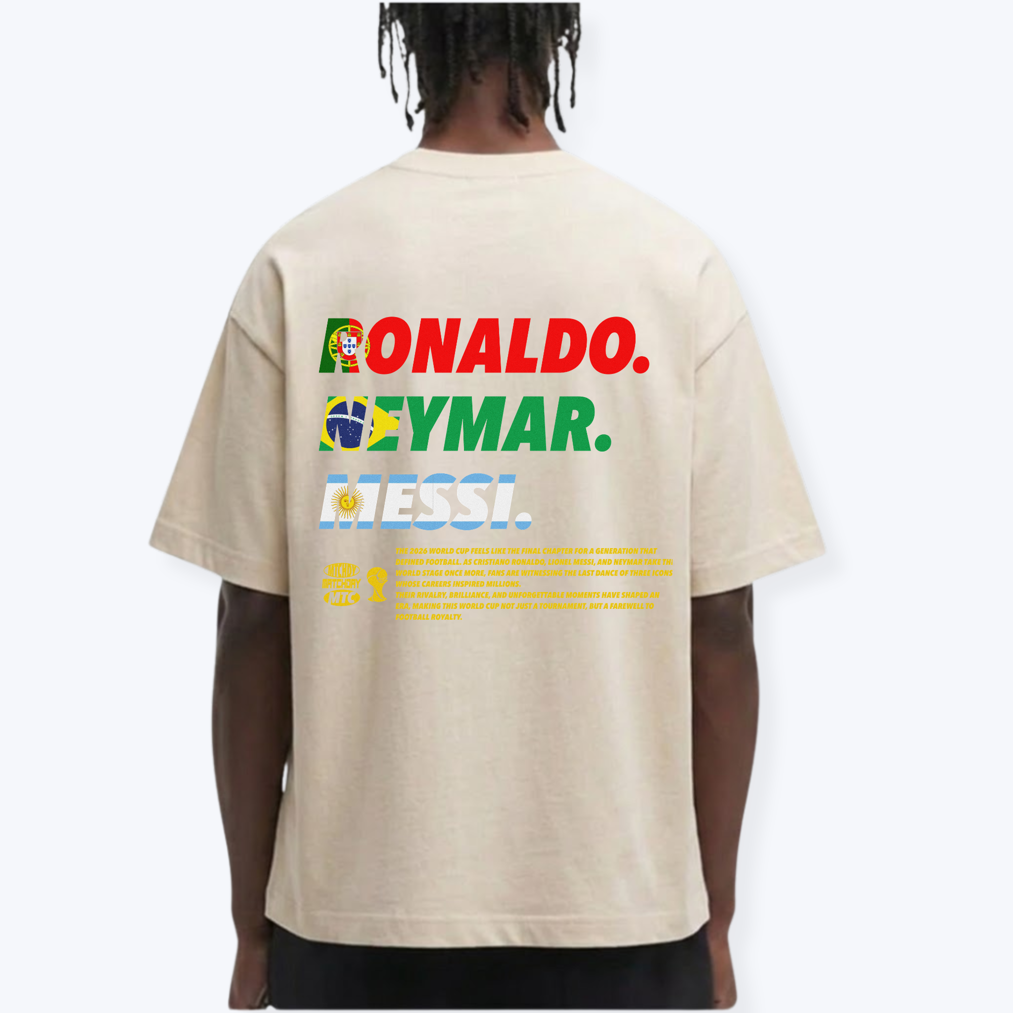 RONALDO. NEYMAR. MESSI SHIRT