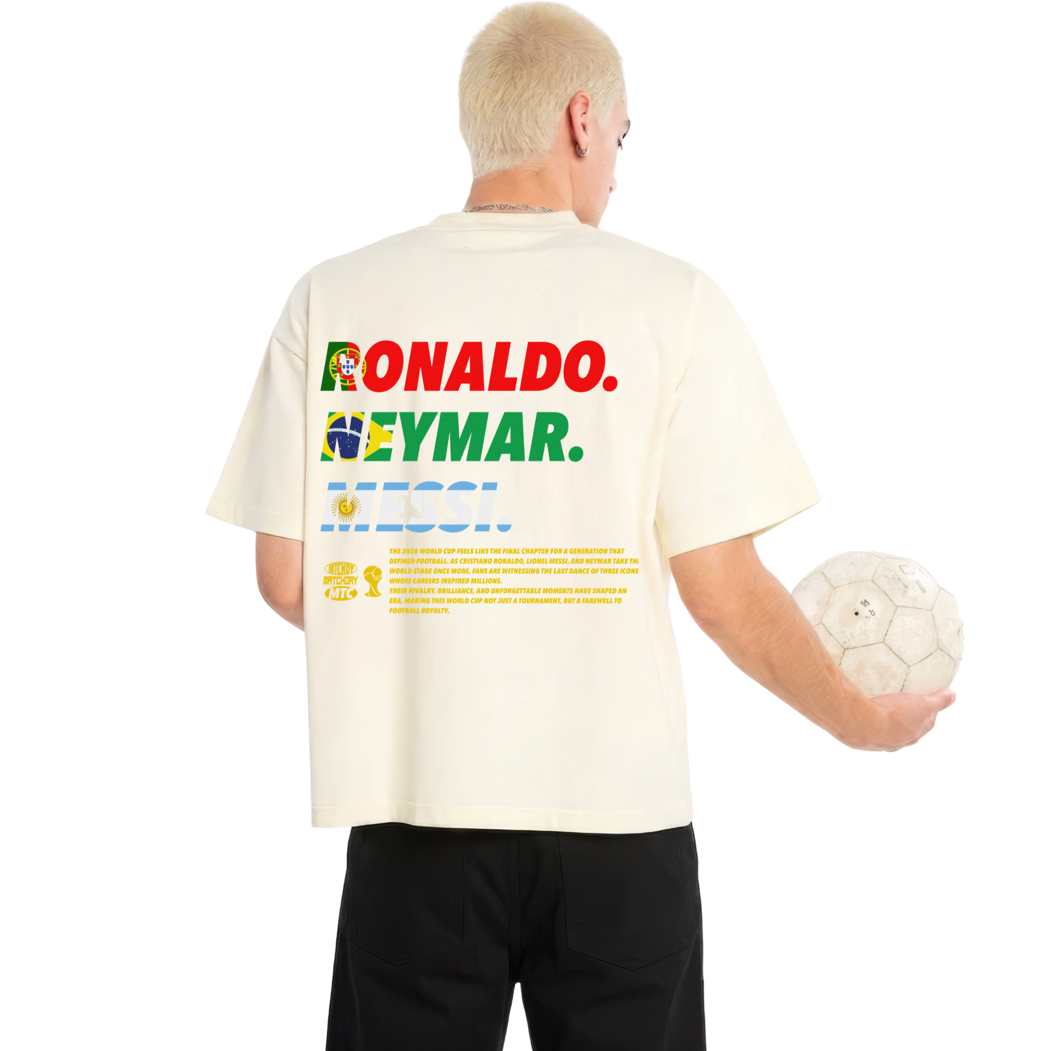 RONALDO. NEYMAR. MESSI SHIRT
