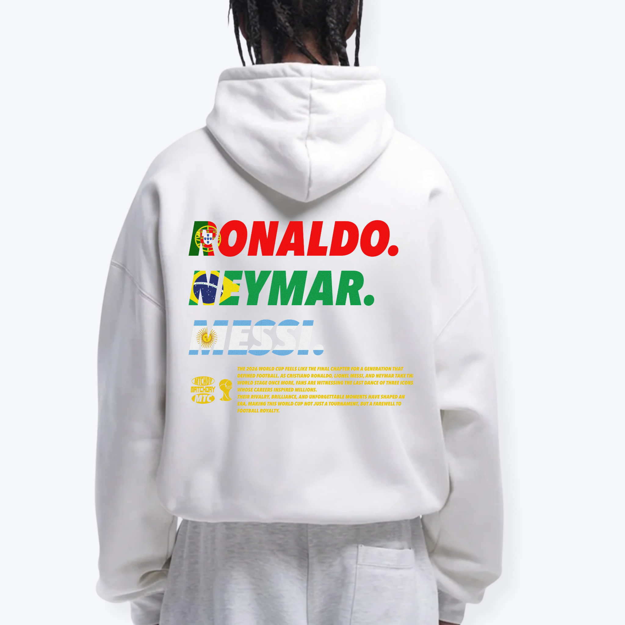 RONALDO. NEYMAR. MESSI HOODIE