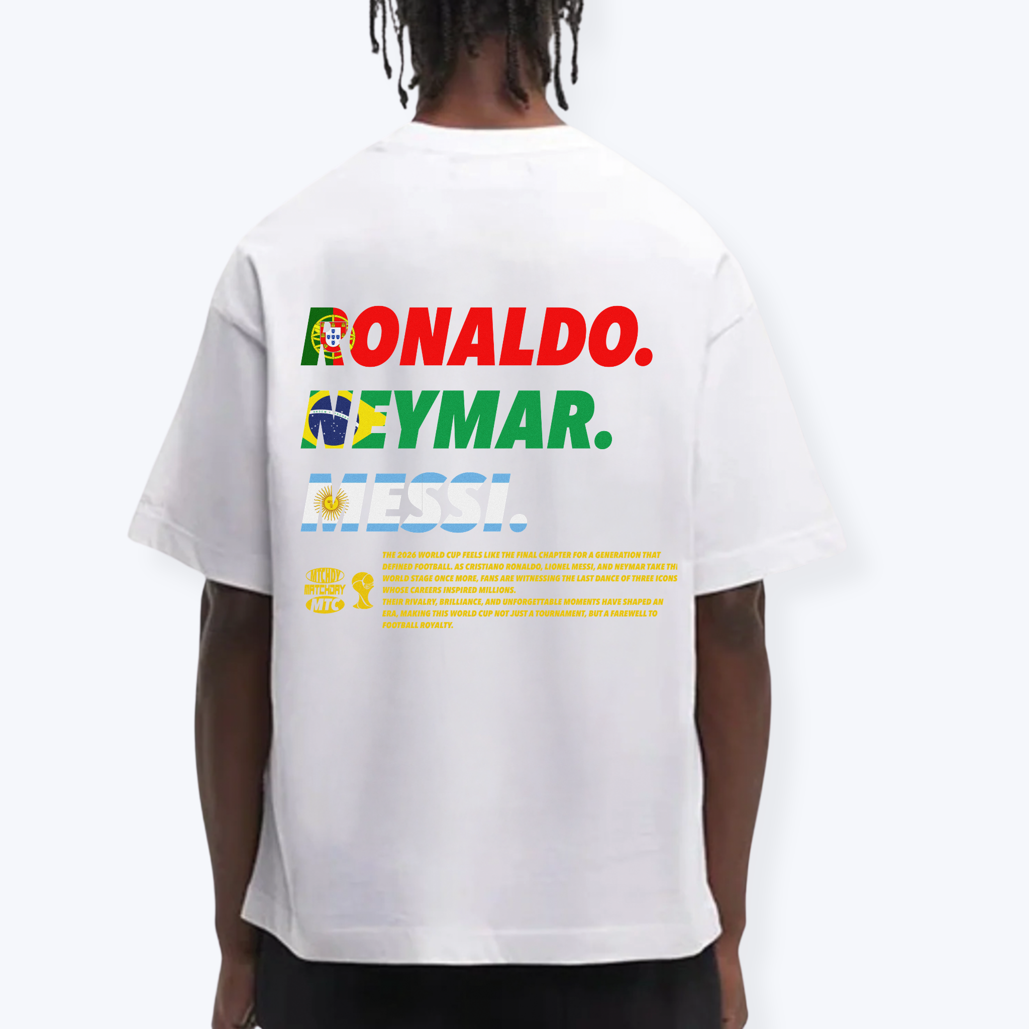 RONALDO. NEYMAR. MESSI SHIRT