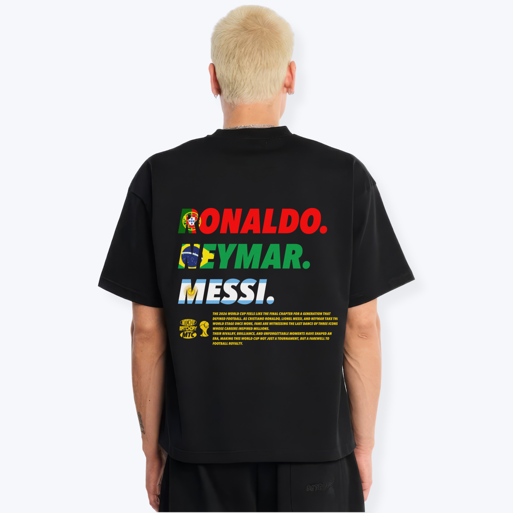 RONALDO. NEYMAR. MESSI SHIRT
