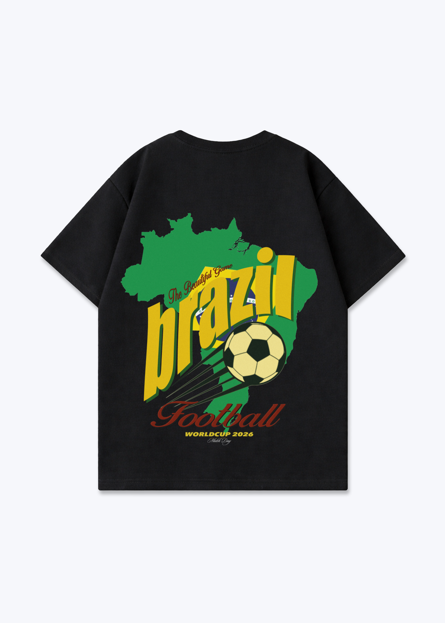BRAZIL SHIRT - Black Back (Designed)